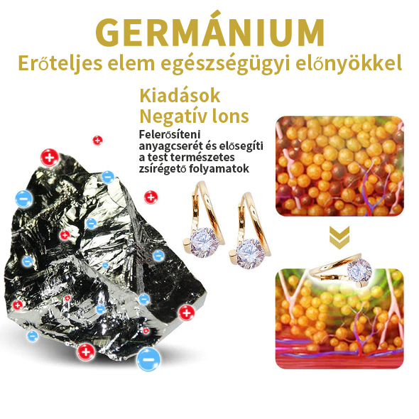 {Az első 200 vásárlónak ingyenes} Histone Lymphvity MagneTerápia Germánium Fülbevaló