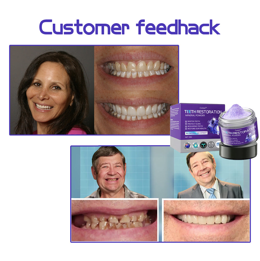 Cvreoz™ (ADA recommended)Teeth Restoration Mineral Powder(😁𝐋𝐢𝐦𝐢𝐭𝐞𝐝 𝐭𝐢𝐦𝐞 𝐝𝐢𝐬𝐜𝐨𝐮𝐧𝐭 𝐋𝐚𝐬𝐭 𝟑𝟎 𝐦𝐢𝐧𝐮𝐭𝐞𝐬😁) ☀️