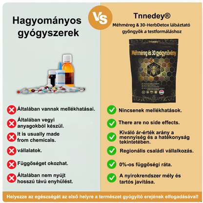 Utolsó nap 70% kedvezménnyel: Tnnedey® Méhméreg és 30 Herbal Detox lábfürdő gyöngy testszobrászathoz - Semmelweis Egyetemi Kórház ajánlásával 🧀