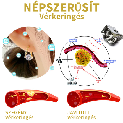 (🔥UTOLSÓ NAP AKCIÓ -60% KEDVEZMÉNY)Histone Lymphvity MagneTerápia Germánium Fülbevaló