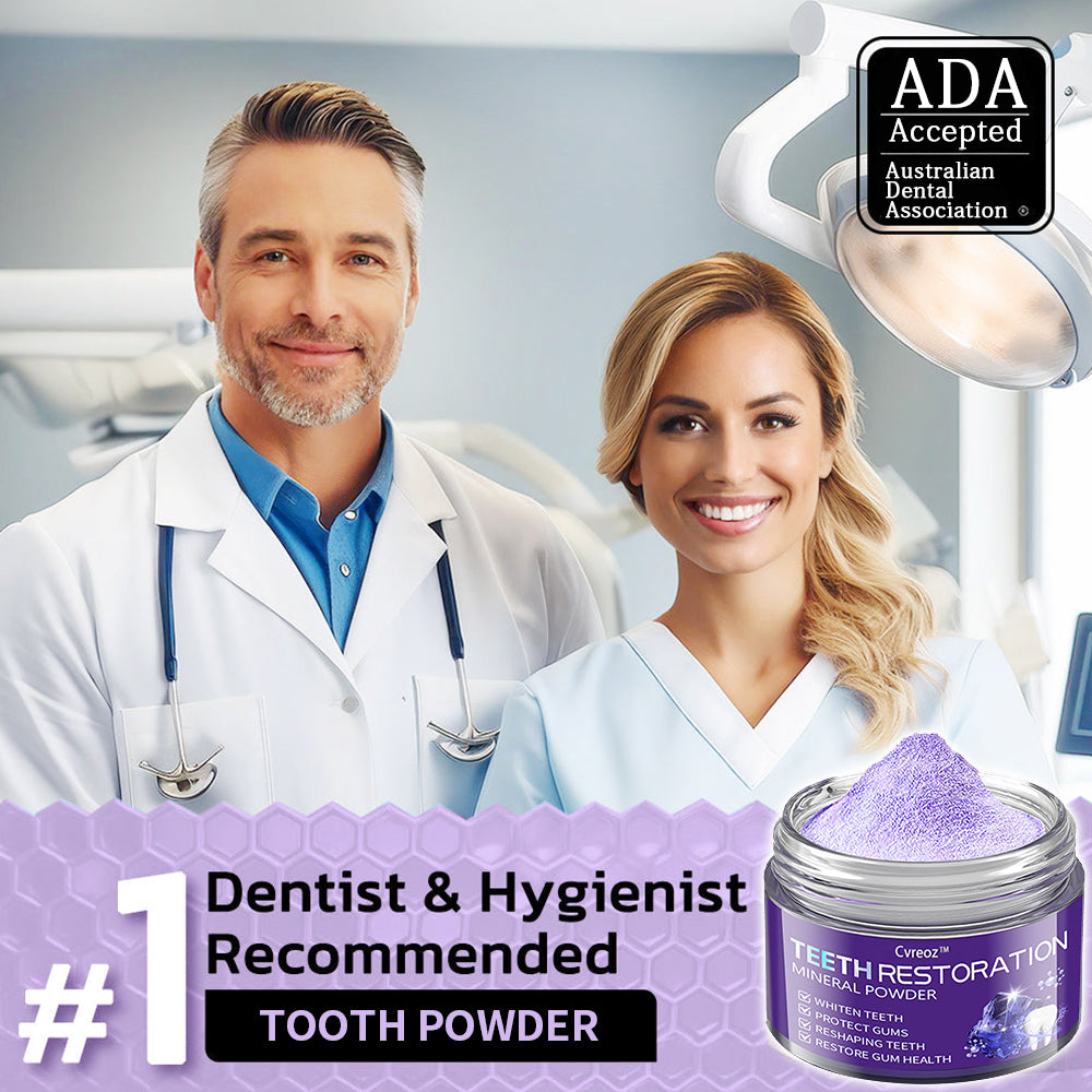 Cvreoz™ (ADA recommended)Teeth Restoration Mineral Powder(😁𝐋𝐢𝐦𝐢𝐭𝐞𝐝 𝐭𝐢𝐦𝐞 𝐝𝐢𝐬𝐜𝐨𝐮𝐧𝐭 𝐋𝐚𝐬𝐭 𝟑𝟎 𝐦𝐢𝐧𝐮𝐭𝐞𝐬😁) ☀️