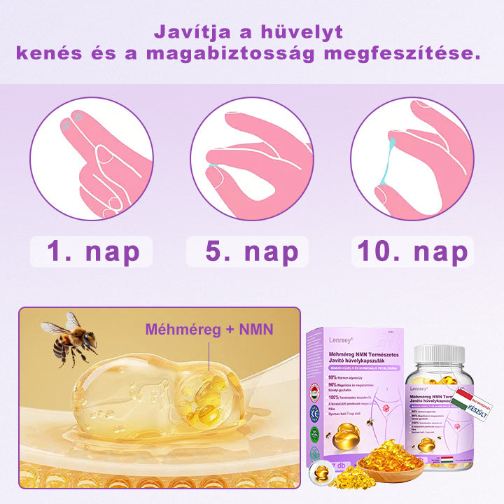 Lenreey® Méhméreg NMN Természetes Regeneráló Hüvelykapszulák💐 [Minden hüvelyi és hormonális problémára]