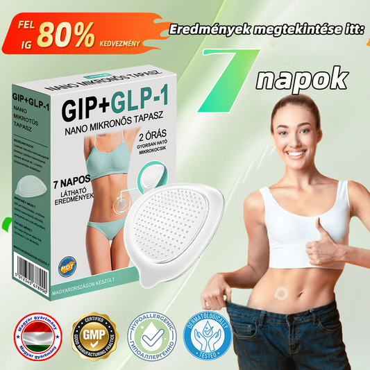 Lenreey® GIP+GLP-1 nano mikrotű tapasz👩‍⚕️ (Fájdalommentes, hosszan tartó, kezeli a cukorbetegséget, az elhízást és a szív- és érrendszeri betegségeket)✅