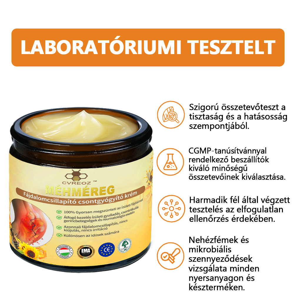 ArthroFree™ méhméreg fájdalomcsillapító és csontgyógyító krém (🐝Kifejezetten idősek számára készült, az OGYÉI ajánlja)